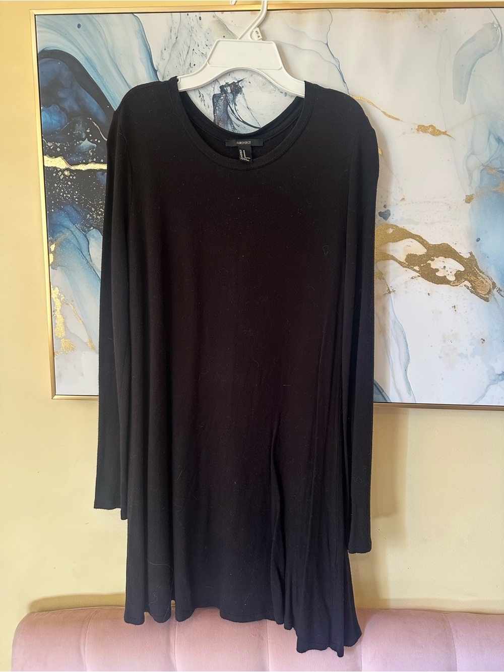 Forever 21 Black Long Sleeve Dress